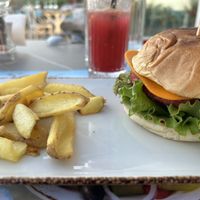 Vegan burger  at Restaurant Sacré in Nessebar
