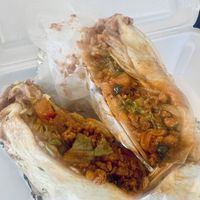 Vegan burrito  at La Familia Cafe in Kalamazoo