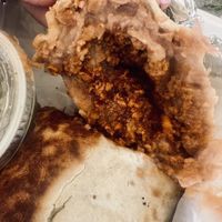 Vegan chorizo breakfast burrito  at La Familia Cafe in Kalamazoo