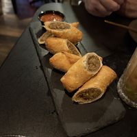 chopped cheese egg rolls (restaurant week special)  at The Coffin Bar in Lancaster