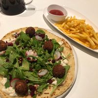 The winter special with an extra of fries. Fries were probably frozen from a supermarket. at BEKIND. in Zagreb