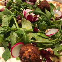 The winter special falafel on flat bread. at BEKIND. in Zagreb