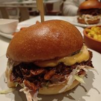 Pulled mushrooms burger (plus vegan cheese)  at BEKIND. in Zagreb