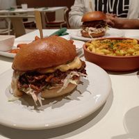 Pulled mushrooms and Free the Bird burger at BEKIND. in Zagreb
