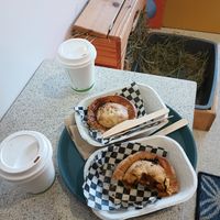 Handpies and coffee at The Bunny Cafe in Vancouver