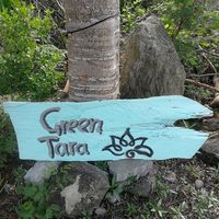 signage by the road at Green Tara in Donghe