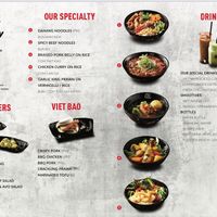Menu  at Old Man Pho in Waurn Ponds