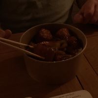 Tofu rice bowl - honey chilli at Yosi Street Food in Belfast