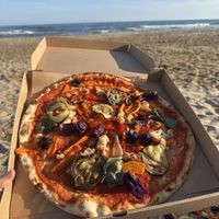 Vegan pizzaa  at Foc Focacceria in Sitges