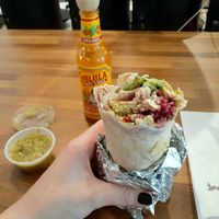 Vegan breakfast burrito at Daycamp Coffee in Chico