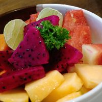 Yummy freshman Fruits Salad 🍉🍎🍋🍈 at Waroeng Bagoes in Ubud