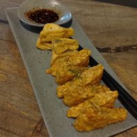 Tofu and tempeh with dipping sauce, strong recommendation at Waroeng Bagoes in Ubud