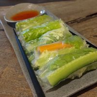 Vietnamese spring rolls, so so at Waroeng Bagoes in Ubud