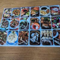 Menu in the form of photos at Waroeng Bagoes in Ubud