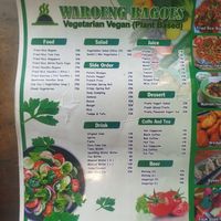 Carta y precios mayo 2025 at Waroeng Bagoes in Ubud