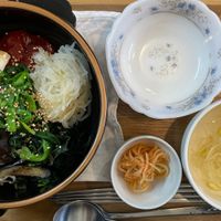 Bibimbap  at Dajeonghan Maeum Gimpab in Seoul
