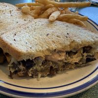 Mushroom Reuben sandwich  at Buck's Restaurant of Woodside in Woodside