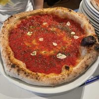 Pizza Marinara at Vitale in Sitges