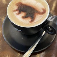 Cappuccino mit Hafermilch  at Barista Cats in Vienna