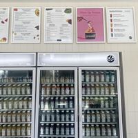 Plethora of Items - Menus on Wall  at Pressed Juicery in San Mateo