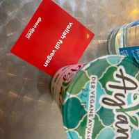 Vegan stickers and drink   at doen doen® kebap in Berlin