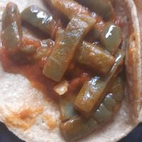 Cactus taco at Tiki Taco - Mercado Anton Martin in Madrid