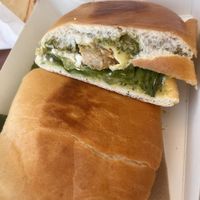 Pesto chickenn  at Made with Love Bakery in Southport