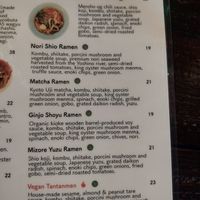 Vegan ramens at Mensho in Oakland