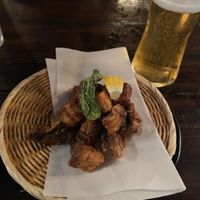 Vegan fried chicken (king oyster mushroom) - not quite as crispy as I was hoping)  at Mensho in Oakland
