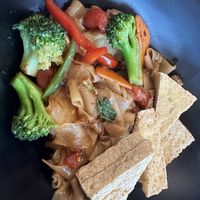 Drunken Noodle (no egg, add fried tofu)   at Drunken Noodle in Crosby