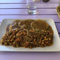 Seitan with lentils  at Artha in Porec