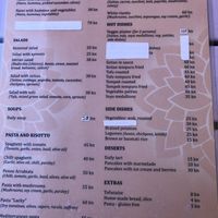 Menu  at Artha in Porec