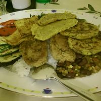 Vegan plate for two :) at Artha in Porec