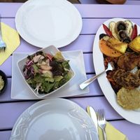 Delicious vegan plata for 2 at Artha in Porec