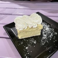 Cake of the day - vanilla cake at Artha in Porec