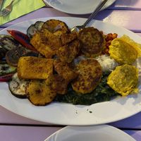 Vegan plate for two persons at Artha in Porec