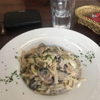Mushroom cream pasta  at Artha in Porec