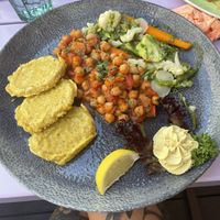 Fried seitan   at Artha in Porec