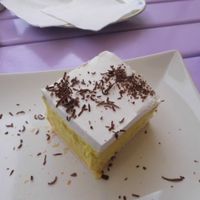 Tasty vegan cake at Artha in Porec