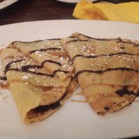Vegan chocolate hazelnut crêpes at Artha in Porec