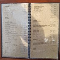 Speisekarte at Artha in Porec