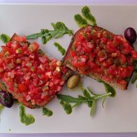 Bruschetta at Artha in Porec