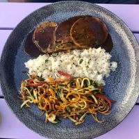 Fu with mediterranean herbs  at Artha in Porec