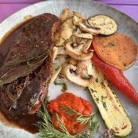 Fu with mediterran vegetables   at Artha in Porec