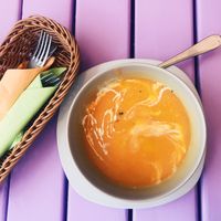 daily soup (pumpkin) at Artha in Porec