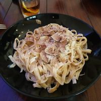 Pasta with truffles (vegan) at Artha in Porec
