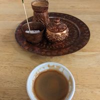 Turkish coffee at Nana's Bakery in Burnaby