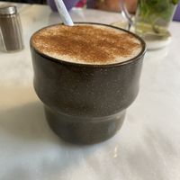 Dirty chai with oat milk  at June  in Tilburg