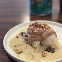 Birne-Schokolade-Vanille #Veganuary at Bollenpiepe Restaurant in Berlin