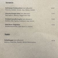 Speisekarte   at Bollenpiepe Restaurant in Berlin